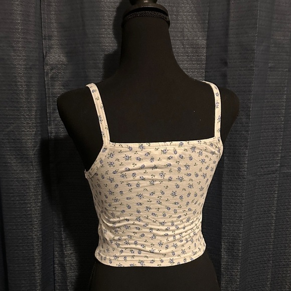 H&M Floral Camisole - White and Blue - Picture 2 of 3